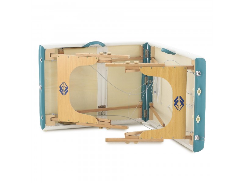 Массажный стол складной деревянный Med-Mos JF-AY01 3-х секционный (светлая рама) NEW