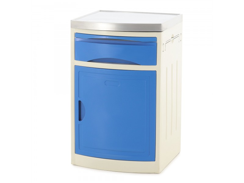 Тумба прикроватная из пластика и нержавеющей стали