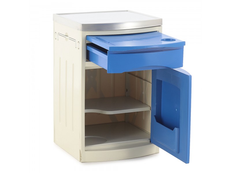 Тумба прикроватная из пластика и нержавеющей стали