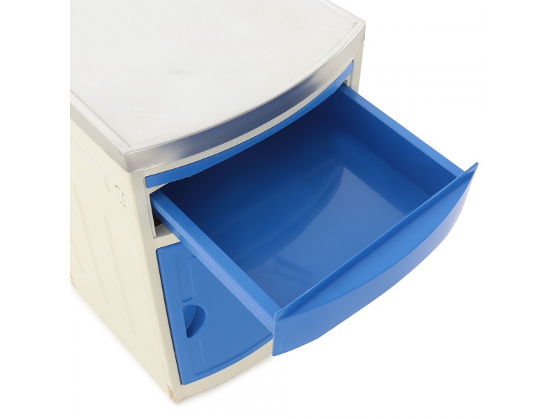 Тумба прикроватная из пластика и нержавеющей стали