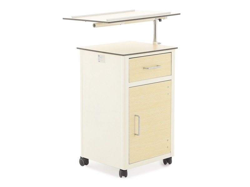 Тумба прикроватная с поворотной столешницей из HPL пластика Med-Mos ПТ-001