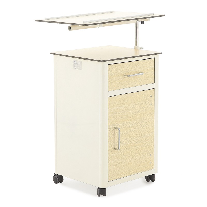 Тумба прикроватная с поворотной столешницей из HPL пластика Med-Mos ПТ-001