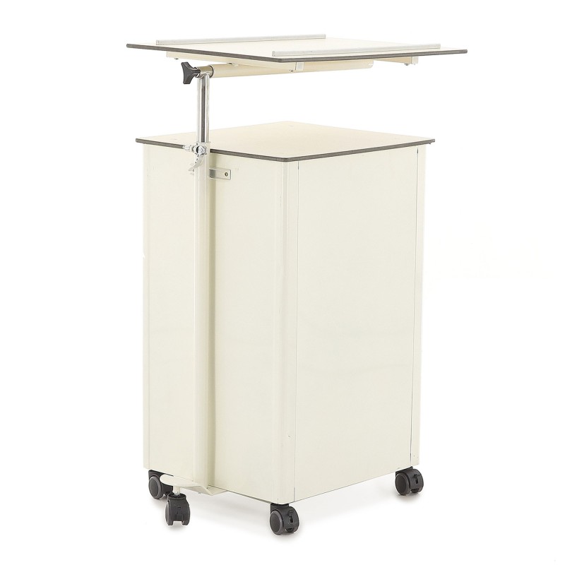 Тумба прикроватная с поворотной столешницей из HPL пластика Med-Mos ПТ-001