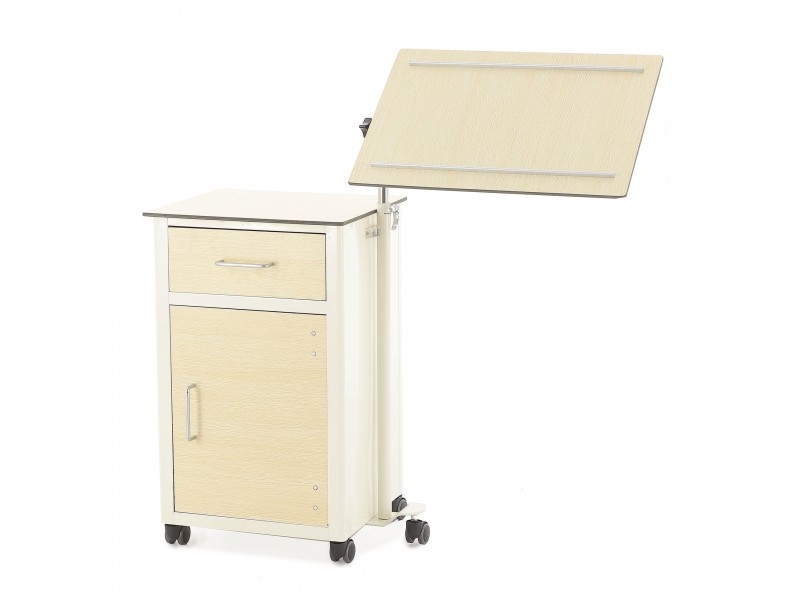 Тумба прикроватная с поворотной столешницей из HPL пластика Med-Mos ПТ-001