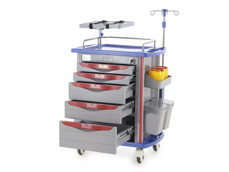 Тележка медицинская Med-Mos АТ750-01 (ТМ-001АН-00)