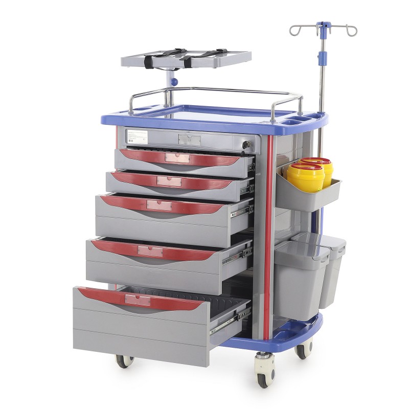 Тележка медицинская Med-Mos АТ750-01 (ТМ-001АН-00)