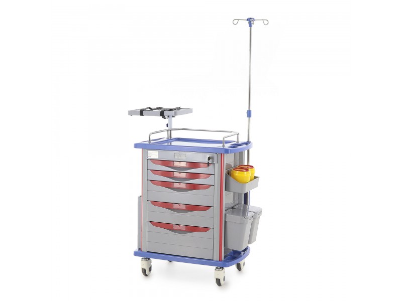 Тележка медицинская Med-Mos АТ750-01 (ТМ-001АН-00)