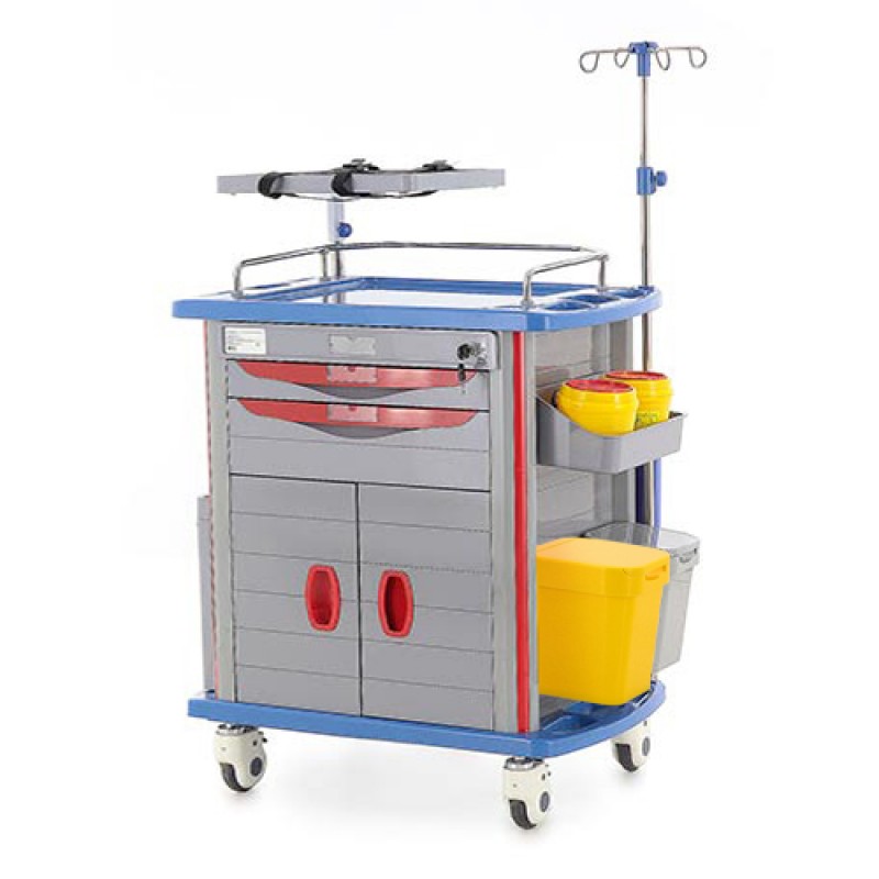 Тележка медицинская Med-Mos ЕТ850-02 (ТМ-002АН-00)