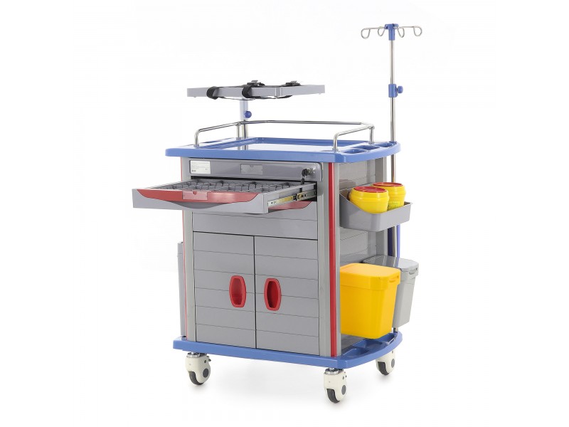 Тележка медицинская Med-Mos ЕТ850-02 (ТМ-002АН-00)