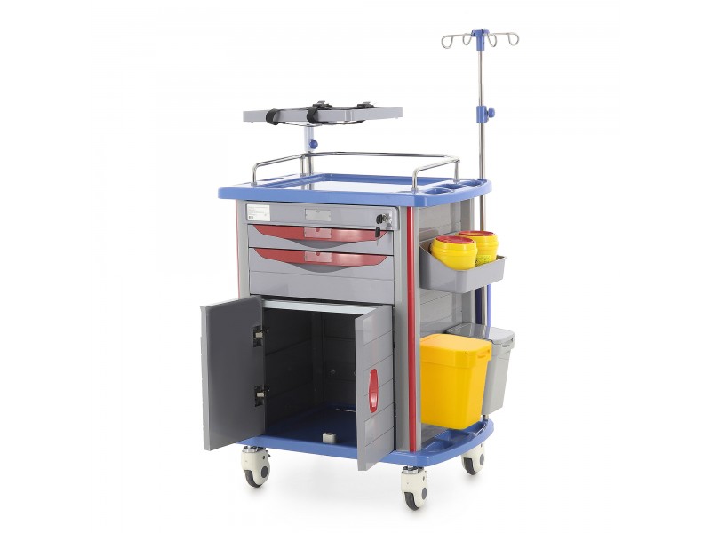 Тележка медицинская Med-Mos ЕТ850-02 (ТМ-002АН-00)