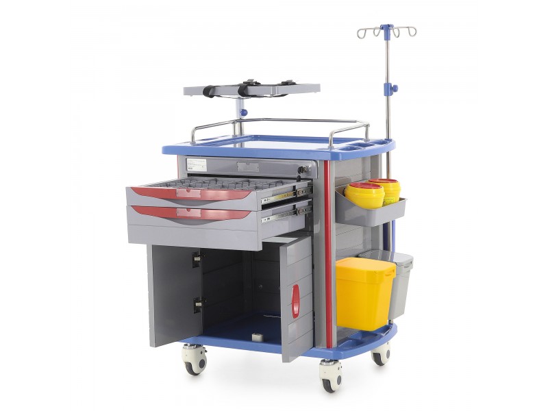 Тележка медицинская Med-Mos ЕТ850-02 (ТМ-002АН-00)