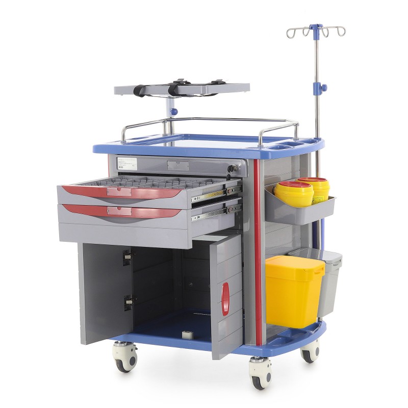 Тележка медицинская Med-Mos ЕТ850-02 (ТМ-002АН-00)