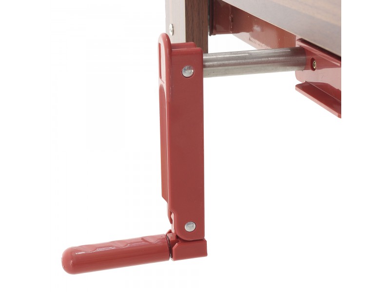 Кровать механическая Med-Mos E-8 (MM-2024Д-00) (2 функц) ЛДСП с полкой и обеденным столиком