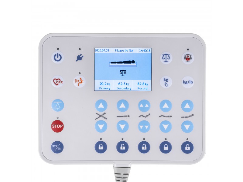 Кровать электрическая Med-Mos DB-2 (MЕ-4059П-02) (7 функций) со встроенными панелями управления в боковых ограждениях