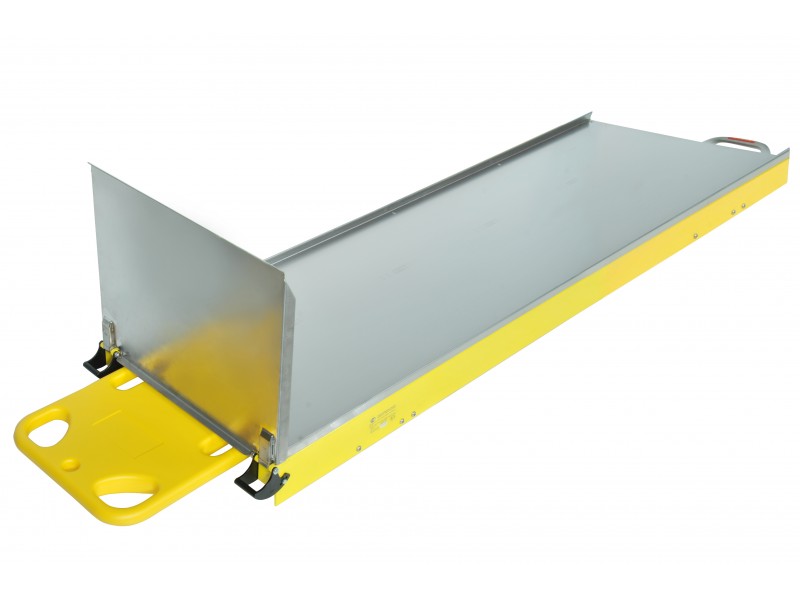 Приёмное устройство с поперечным перемещением и нишей для хранения транспортировочных досок Med-Mos 4ПУ