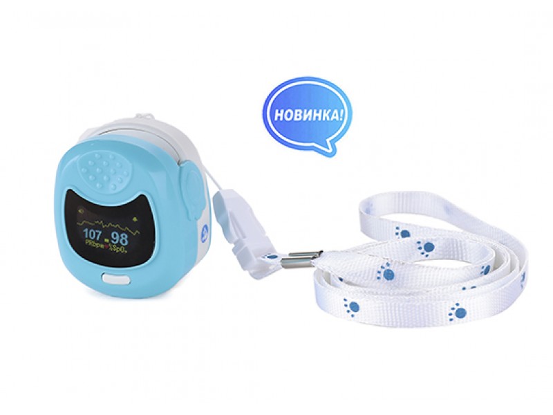 Пульсоксиметр детский Med-Mos CMS 50QB (голубой)