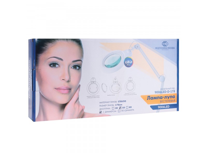 Лампа бестеневая с РУ (лампа-лупа) Med-Mos 9006LED (9006LED-D-178)