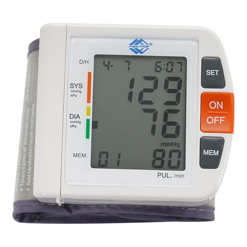 Тонометр на запястье автоматический (с голосовым выходом) Med-Mos PG-800A25