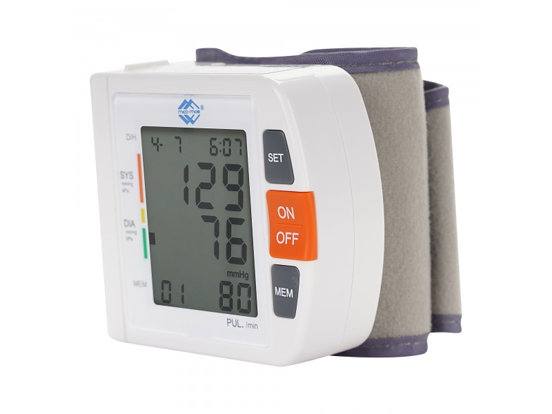 Тонометр на запястье автоматический (с голосовым выходом) Med-Mos PG-800A25