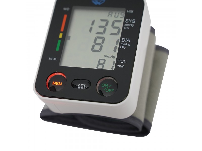 Тонометр на запястье автоматический Med-Mos PG-800A12