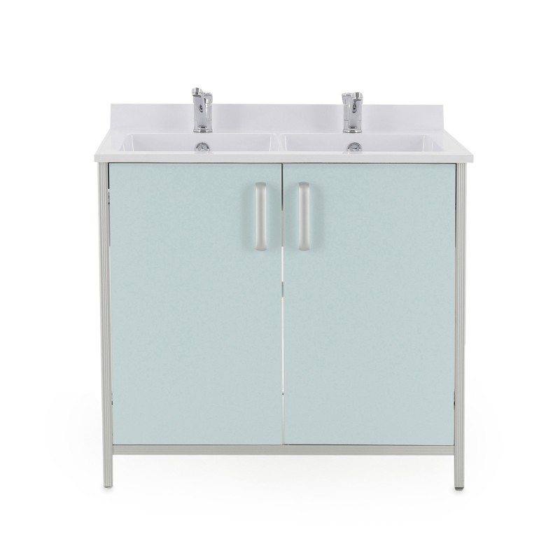 Стол-тумба с двойной мойкой 12-СТМ-2