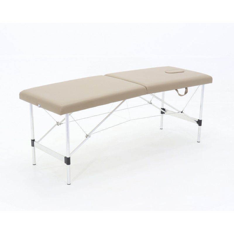 Массажный стол складной алюминиевый Med-Mos JFAL01-F (МСТ-321ОЛ) 2-х секционный