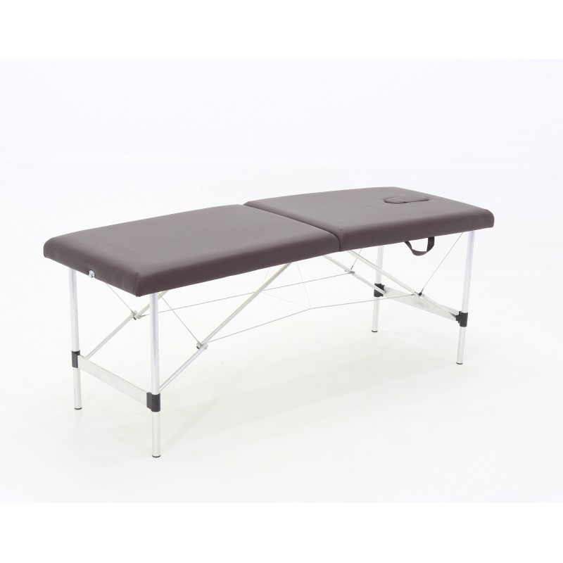 Массажный стол складной алюминиевый Med-Mos JFAL01-F (МСТ-321ОЛ) 2-х секционный