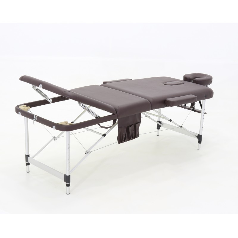 Массажный стол складной алюминиевый Med-Mos JFAL01A М/К (3-х секционный) МСТ-102Л  (PA3.20.10A)