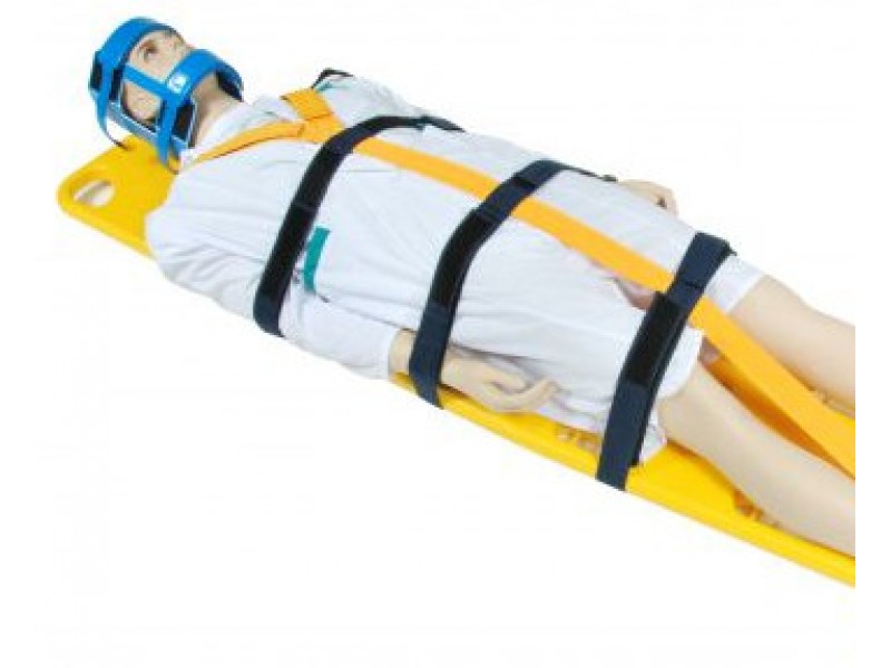 Спинная доска Med-Mos YDC-7A3 в комплекте с головным иммобилайзером и 'паук' ремнями