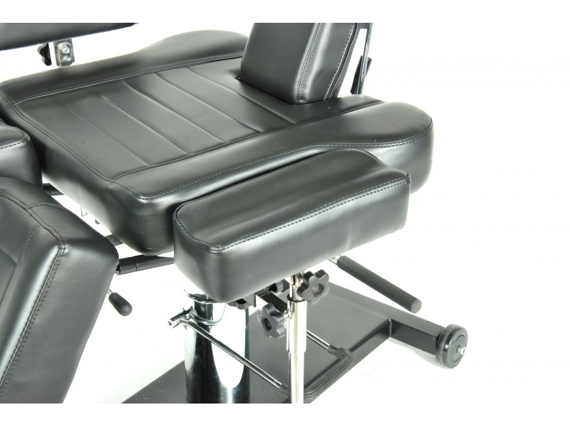 Тату-кресло (гидравлическое) MED-MOS  EUPHORIA (КО-214) механическое с возможностью поворота на 360° c подставкой в комплекте
