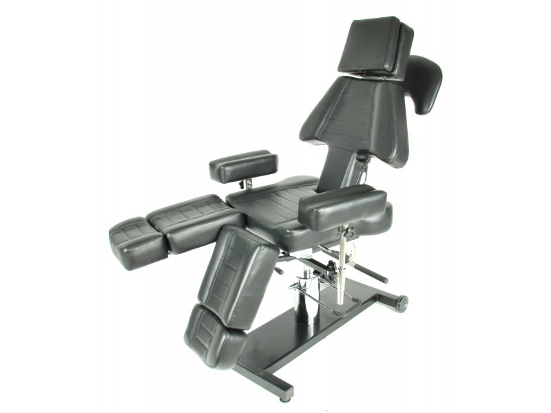 Тату-кресло (гидравлическое) MED-MOS  EUPHORIA (КО-214) механическое с возможностью поворота на 360° c подставкой в комплекте