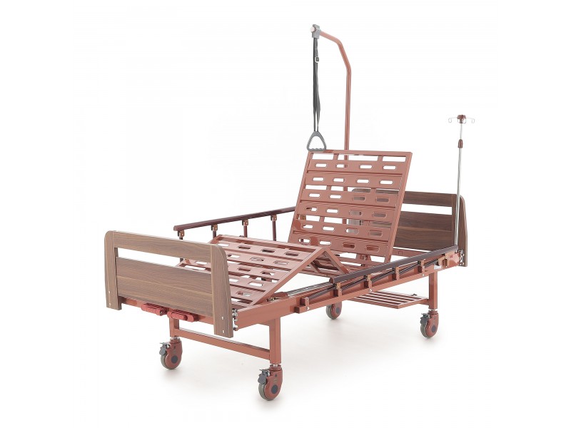 Медицинская кровать Med-Mos E-8 (MМ-2024Д-04 (У)) ЛДСП (2 функции)