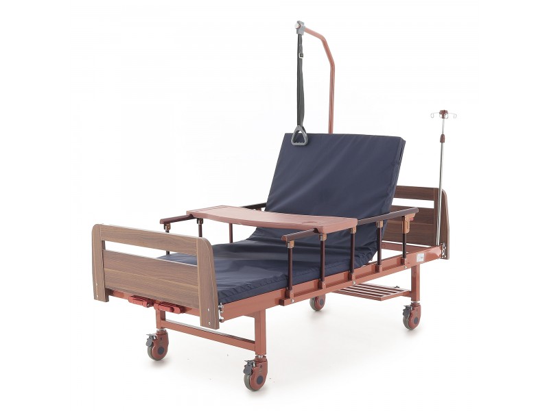 Медицинская кровать Med-Mos E-8 (MМ-2024Д-04 (У)) ЛДСП (2 функции)