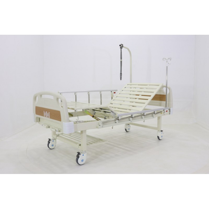 Кровать механическая Med-Mos E-8 (MM-2014Н-02) (2 функции) с полкой и столиком