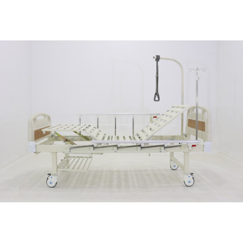 Кровать механическая Med-Mos E-8 (MM-2014Н-02) (2 функции) с полкой и столиком