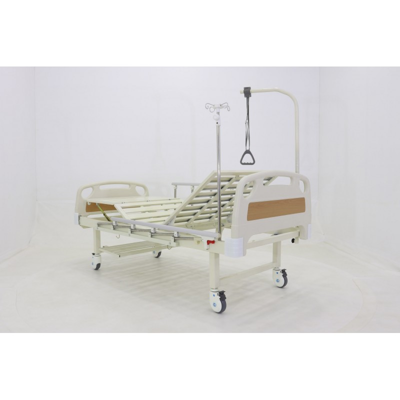 Кровать механическая Med-Mos E-8 (MM-2014Н-02) (2 функции) с полкой и столиком