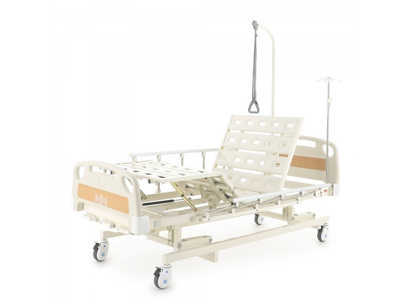 Кровать механическая Med-Mos E-31 (ММ-3014Н-00) (3 функции) с растоматом и полкой