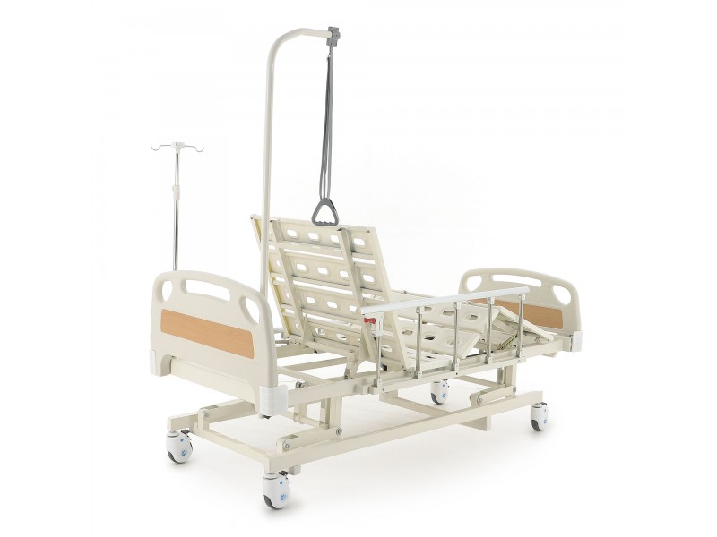 Кровать механическая Med-Mos E-31 (ММ-3014Н-00) (3 функции) с растоматом и полкой