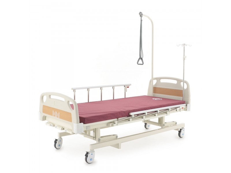 Кровать механическая Med-Mos E-31 (ММ-3014Н-00) (3 функции) с растоматом и полкой