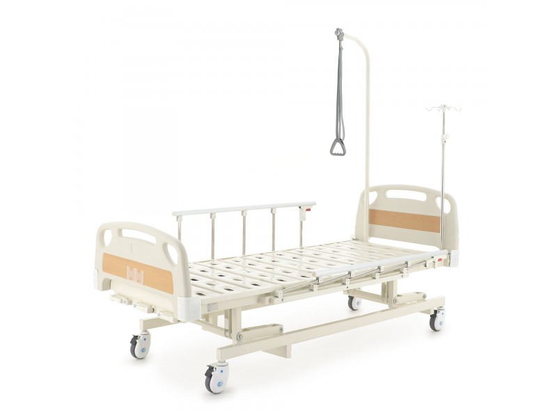 Кровать механическая Med-Mos E-31 (ММ-3014Н-00) (3 функции) с растоматом и полкой