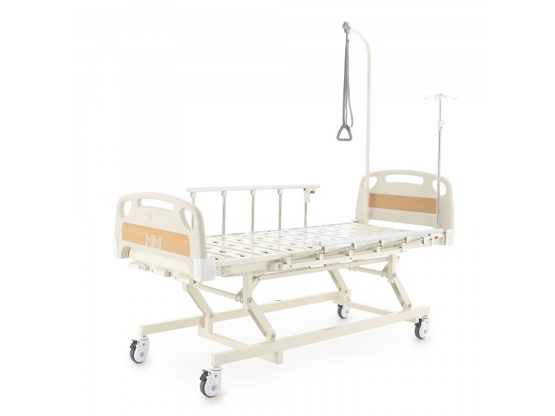 Кровать механическая Med-Mos E-31 (ММ-3014Н-00) (3 функции) с растоматом и полкой