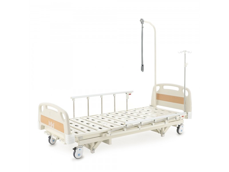 Кровать механическая Med-Mos E-31 (ММ-3014Н-00) (3 функции) с растоматом и полкой