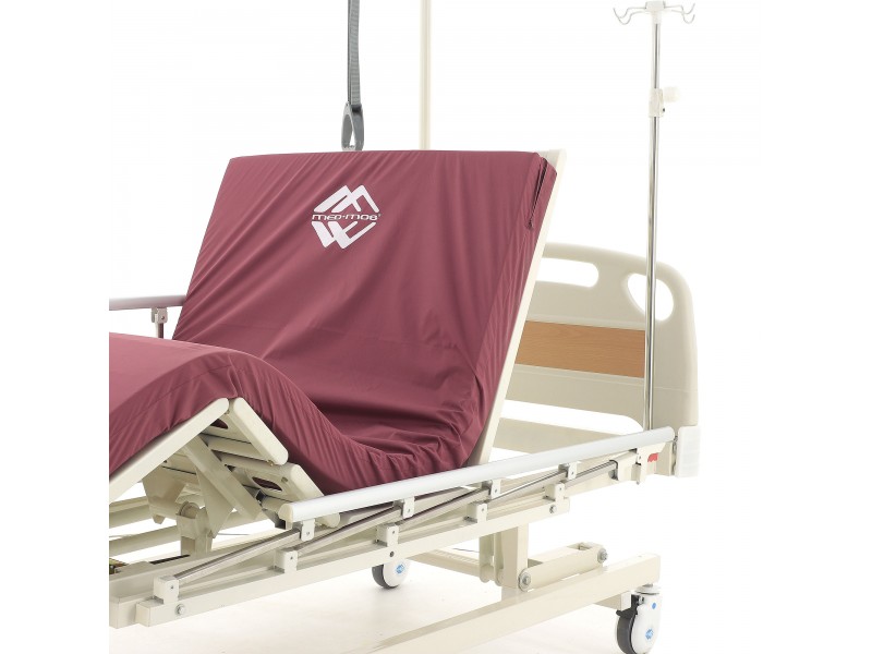 Кровать механическая Med-Mos E-31 (ММ-3014Н-00) (3 функции) с растоматом и полкой