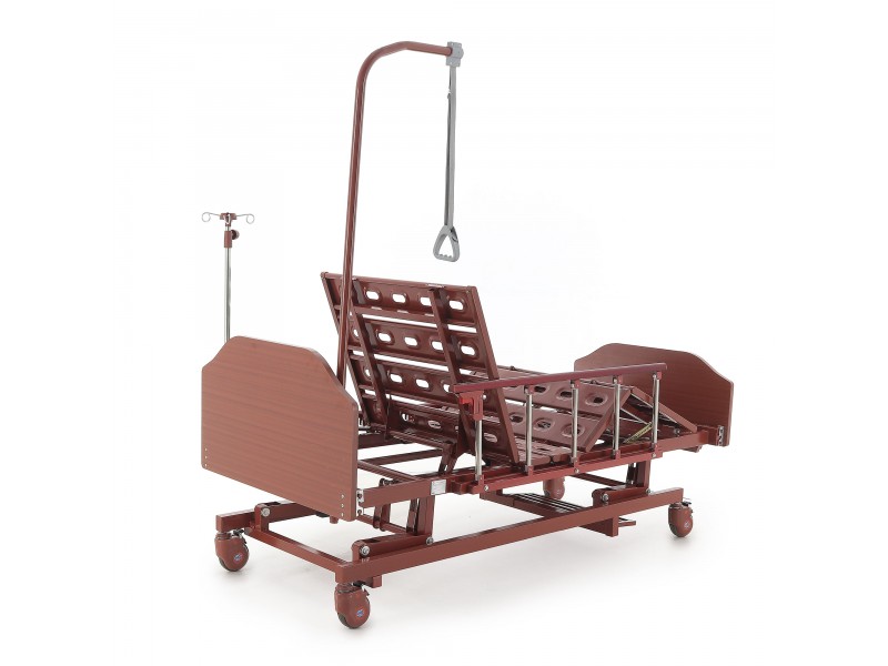 Кровать механическая Med-Mos E-31 (ММ-3024Н-00) (3 функции) с растоматом и полкой
