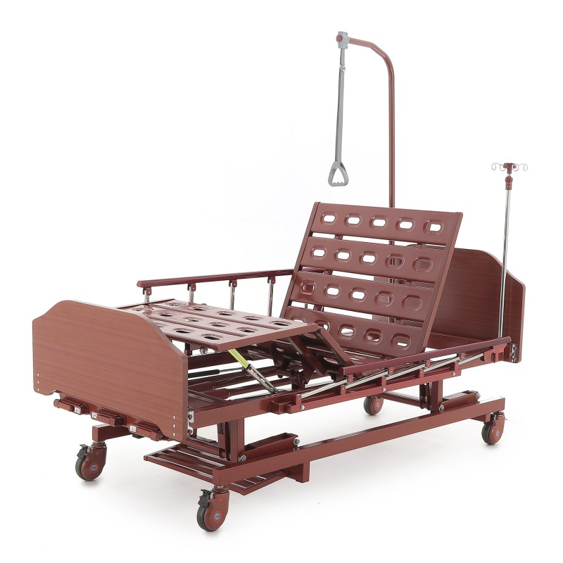 Кровать механическая Med-Mos E-31 (ММ-3024Н-00) (3 функции) с растоматом и полкой