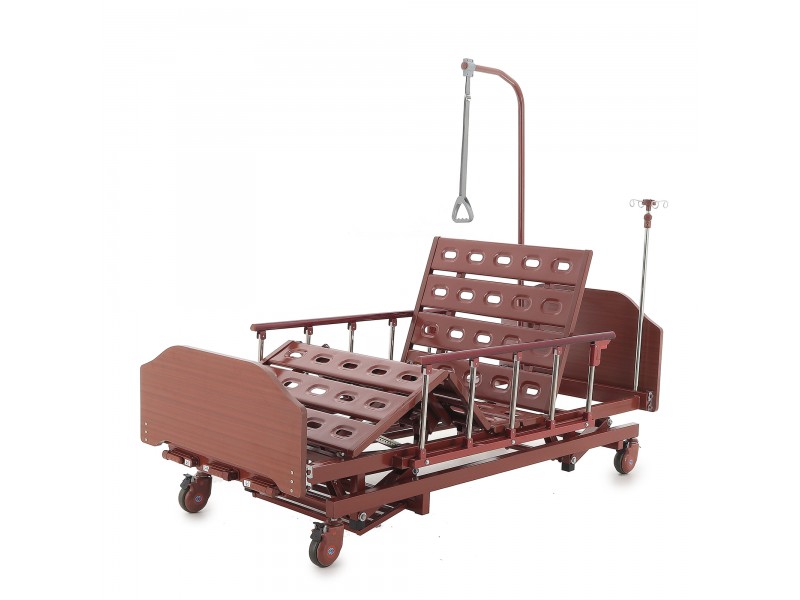 Кровать механическая Med-Mos E-31 (ММ-3024Н-00) (3 функции) с растоматом и полкой