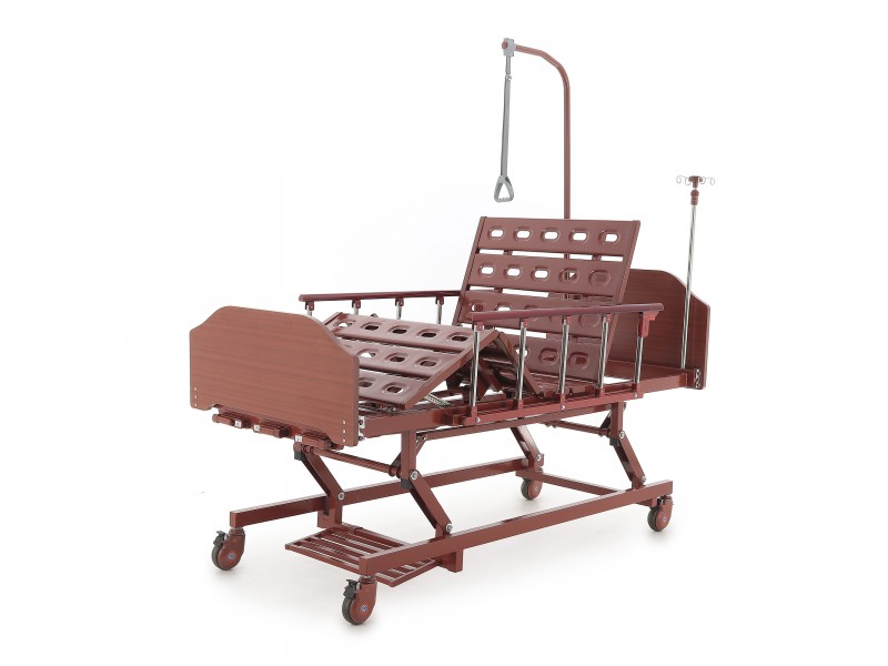 Кровать механическая Med-Mos E-31 (ММ-3024Н-00) (3 функции) с растоматом и полкой