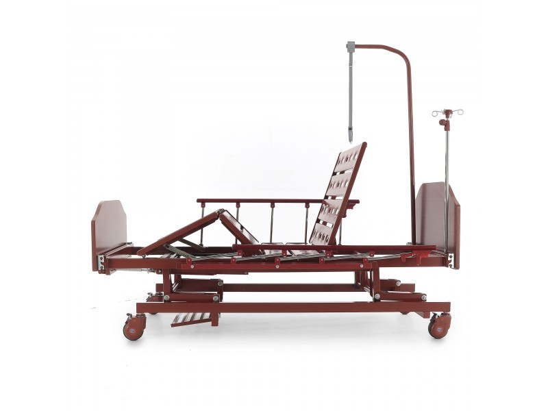 Кровать механическая Med-Mos E-31 (ММ-3024Н-00) (3 функции) с растоматом и полкой