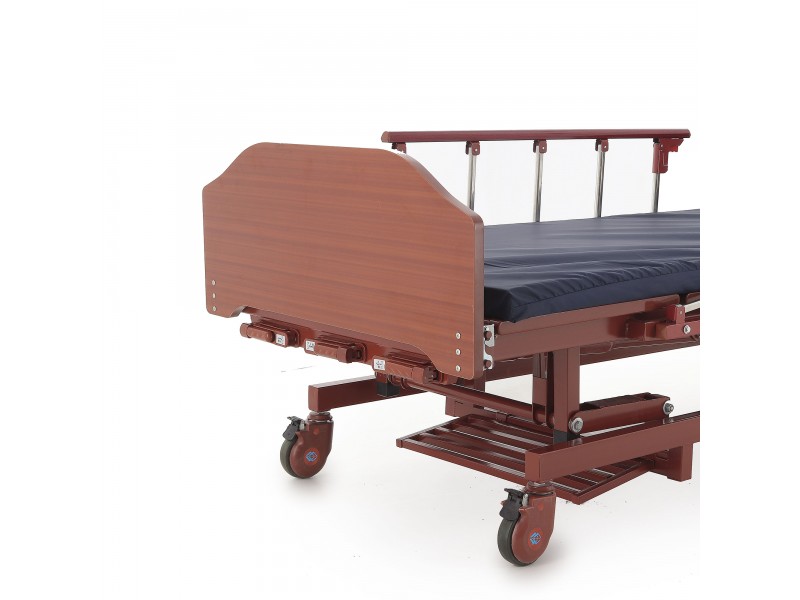 Кровать механическая Med-Mos E-31 (ММ-3024Н-00) (3 функции) с растоматом и полкой