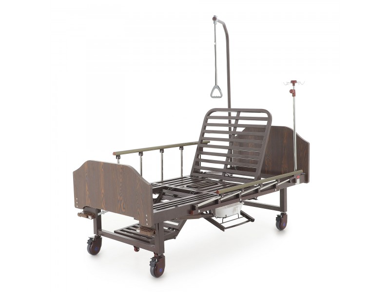 Кровать механическая Med-Mos YG-6 (ММ-2124Н-12) ЛДСП с туалетным устройством и судном с крышкой, функцией «кардиокресло»